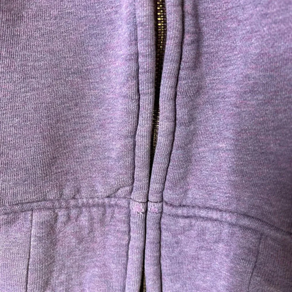 Carhartt Teen Hoodie Full Zip Large Embroidered Logo Purple Color Size XL 16-18 - Picture 9 of 9